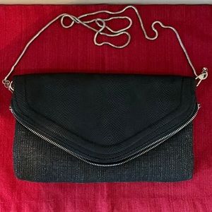 Black purse/clutch.